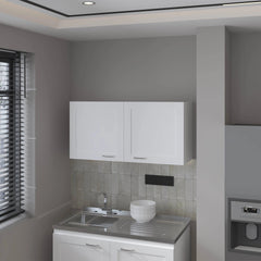 White Kitchen Wall Cabinet with 2 Doors
