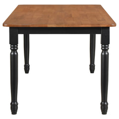 Hayward Walnut and Black Dining Table