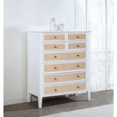 Talia White 8-drawer Chest