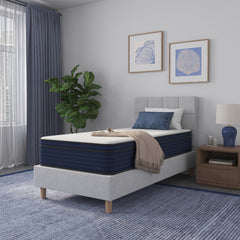 10 Inch Twin size Medium Firm Euro Top Hybrid Cooling Gel Infused Pocket Spring and Memory Foam Mattress, Bed in a Box, CertiPUR-US Certified