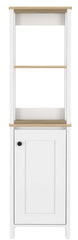St. Clair Linen Cabinet, Two Interior Shelves, Two Open Shelves, Single Door