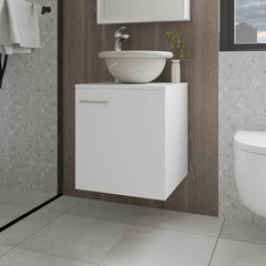 FM FURNITURE Pirtleville Bathroom Vanity with Integrated Sink, White