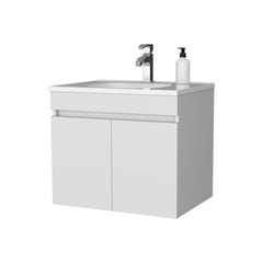 FM FURNITURE Rainbow City Vanity with 2 Doors, White