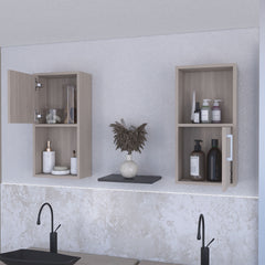 Dixie 2 bathroom medicine cabinets with storage with open shelf