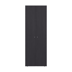 FM FURNITURE World 2-Door Tall Wardrobe Cabinet, 4 Shelves, Vertical Storage, 66.9 inchH 鈥 Bedroom, Wenge
