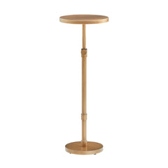 Morven Antique Brass Adjustable Height Accent Table