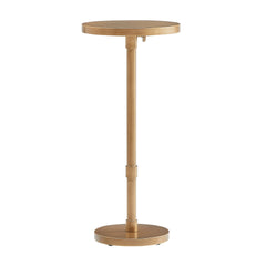 Morven Antique Brass Adjustable Height Accent Table