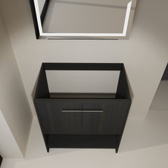 30" Bathroom Vanity, 2 doors, Freestanding Bathroom Cabinet Vanity, Plywood (Excluding Sink)