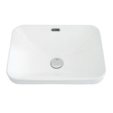 BB12-18-101, Integrated White Ceramic Basin, Drain NOTIncluded