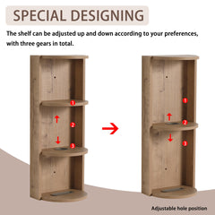 12" Bathroom Wall-Mounted Storage Rack, Float Mounting Design,(KD-Packing)