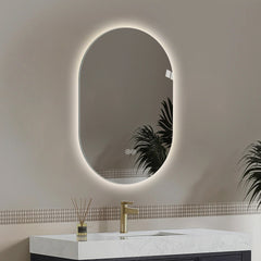 48*30 inch Smart Wall Mounted LED Touch Screen Anti-fog Mirror Bathroom Mirror, Barber Shop Mirror