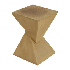 GEOMETRIC MGO SIDE TABLE,LIGHT NATURE COLOR