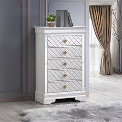 Verona G6735-CH Chest, Pearl White