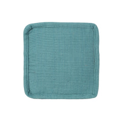 Hansolo Yarn Square Pouf, Teal