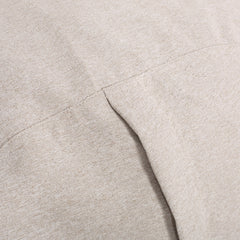 Zeon 6.5 Foot Striped Cylindrical Bean Bag, Natural Color with ligt Brown Stripes