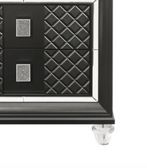 Sawyer Metallic Gray Finish Nightstand