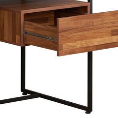 Sara Walnut & Sandy Black Finish Writing Desk