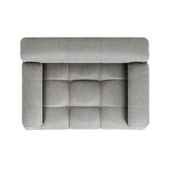 Marcel Upholstered Modern Pet Bed, Small to Medium Dog or Cat Uptown Gray Performance Velvet
