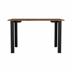 Mahogany Rectangle Writing Desk with Steel Legs