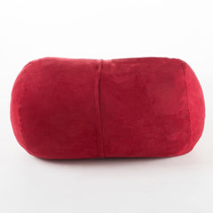 Michael 4 Foot Cylindrical Suede Bean Bag, Red