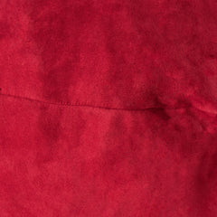 Michael 4 Foot Cylindrical Suede Bean Bag, Red