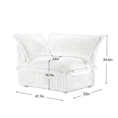 Koala sofa RSF W/1 Pillow -Grey