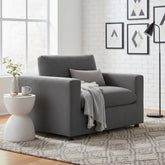 Chelsea Modern Armchair - Charcoal Corduroy