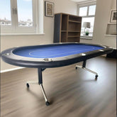 INO Design 94" Fodable Poker Table for 10 players, Blue