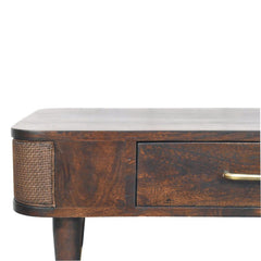 Solid Wood Belmont Coffee Table,Brown,1-Drawer