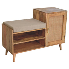Larissa 2 Slot Oak-ish Bench Unit