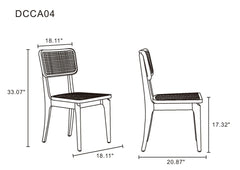 Dining Chair - Set of 2 in Natural