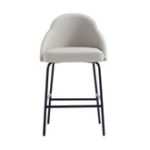 Counter Stool in Stone Gray and Black