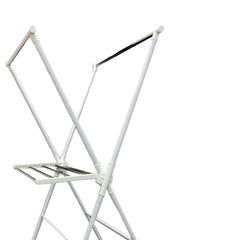 51" Tall adjustable Folding Laundry Drying Rack, White