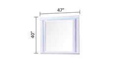 Opium Mirror in Milky White (INCLUDES ONLY MIRROR) same as B009127710 (CA inventory)