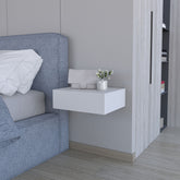 Vienna Floating Nightstand, Sleek Wall-Mounted Design with Spacious Drawer Storage
