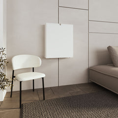 Folding Table, 4 Shelves, White