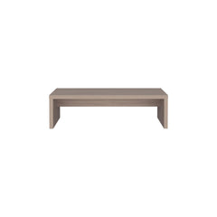 Desk 5.4" H, with 1 Shelf, White Oak