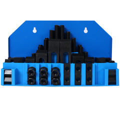 58Pc T-Slot Clamping Kit Mill Machinist Set (9/16 Table Slot 1/2-13 Stud Size)