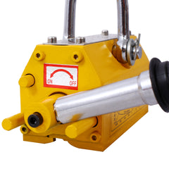 Permanent Magnetic Lifting with Release, 440 lbs/200kg Heavy Duty Magnet, 2.5 Safety Factor, Neodymium & Steel for Hoist, Shop Crane, Block, Board Lifting Plate Steel