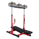 Vertical Leg Press Machine with Adjustable Leg, Back and Head Positions, Leg Strength Training Machine for Home Gym, 2" Olympic Plate Compatible