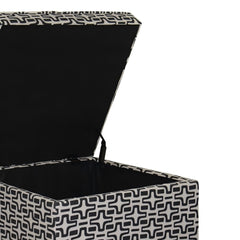 18" Tall Storage Ottoman, Geometric Star Print