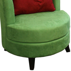 30.5" Tall Accent Chair with Pillow, Green
