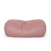 Aruba 8 Foot Microfiber Cylindrical Bean, Rose Pink