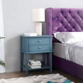 Chic Teal Contemporary Nightstand