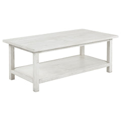 Castleton Distressed White 2-piece Coffee and End Table Set