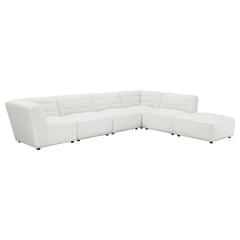 Nevve Natural 6-piece Upholstered Tufted Sectional