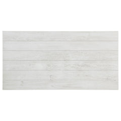 Castleton Distressed White Wood Coffee Table with Shelf