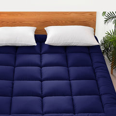 Topper Pad for Mattress Navy Full