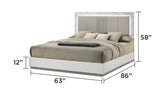 Mist Queen 5-Piece Set – Two-Tone High-Gloss Marble & Lacquer Finish with LED Lighting, Spacious Velvet-Lined Storage White (CA Inventory)