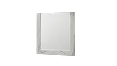 Mist Queen 5-Piece Set – Two-Tone High-Gloss Marble & Lacquer Finish with LED Lighting, Spacious Velvet-Lined Storage White (CA Inventory)
